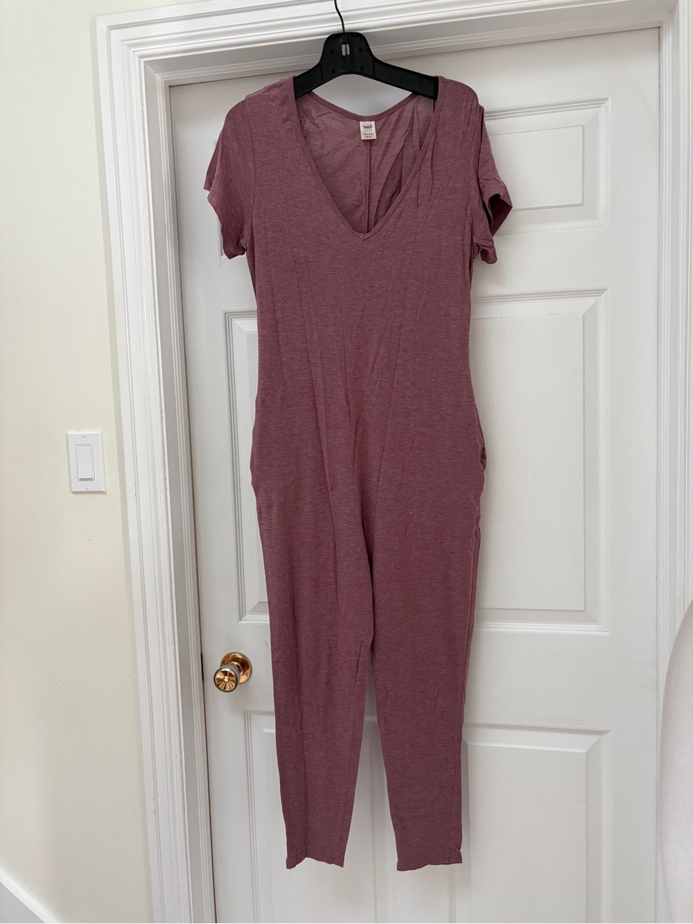 Smash + Tess Dusty Mauve V-Neck Jumpsuit